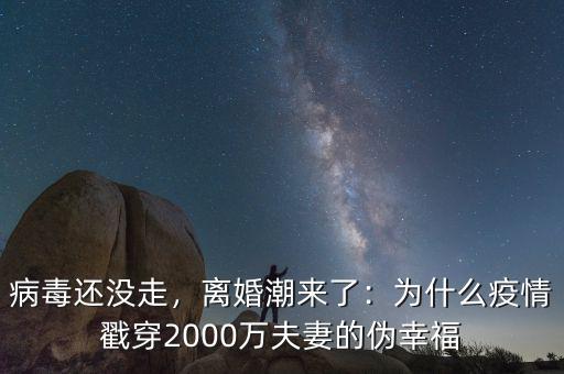 病毒還沒走，離婚潮來了：為什么疫情戳穿2000萬夫妻的偽幸福