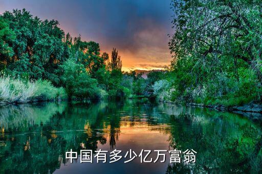 中國(guó)有多少億萬富翁