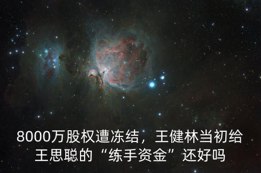 8000萬(wàn)股權(quán)遭凍結(jié)，王健林當(dāng)初給王思聰?shù)摹熬毷仲Y金”還好嗎