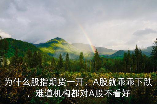 為什么股指期貨一開，A股就乖乖下跌，難道機(jī)構(gòu)都對A股不看好