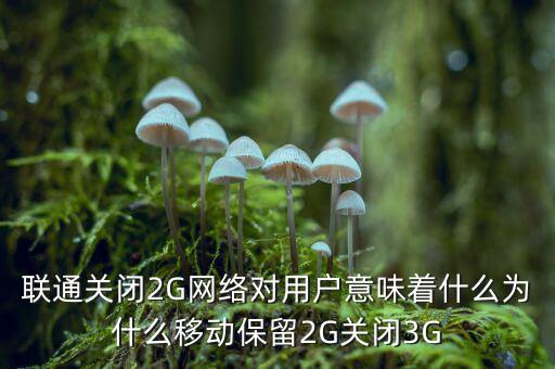 聯(lián)通關(guān)閉2G網(wǎng)絡(luò)對用戶意味著什么為什么移動(dòng)保留2G關(guān)閉3G