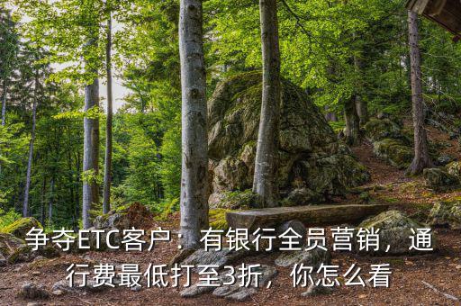 爭奪ETC客戶：有銀行全員營銷，通行費(fèi)最低打至3折，你怎么看