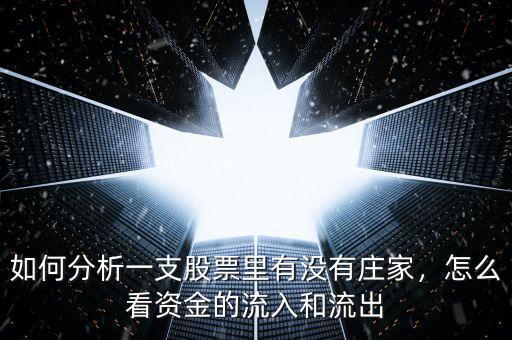 如何分析一支股票里有沒(méi)有莊家，怎么看資金的流入和流出