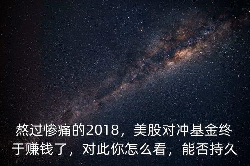 熬過慘痛的2018，美股對(duì)沖基金終于賺錢了，對(duì)此你怎么看，能否持久