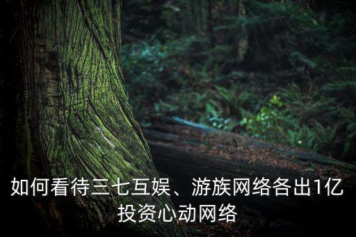 如何看待三七互娛、游族網(wǎng)絡(luò)各出1億投資心動(dòng)網(wǎng)絡(luò)