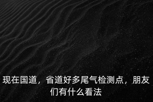 現(xiàn)在國(guó)道，省道好多尾氣檢測(cè)點(diǎn)，朋友們有什么看法