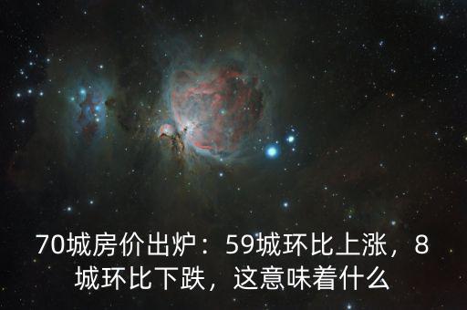 70城房價出爐：59城環(huán)比上漲，8城環(huán)比下跌，這意味著什么