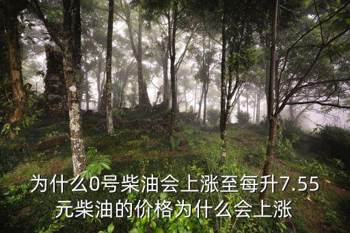 為什么0號柴油會上漲至每升7.55元柴油的價(jià)格為什么會上漲