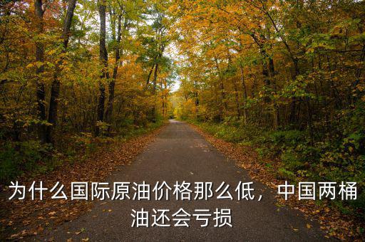 為什么國(guó)際原油價(jià)格那么低，中國(guó)兩桶油還會(huì)虧損