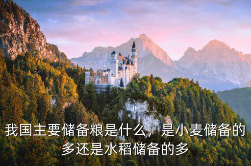 我國主要儲備糧是什么，是小麥儲備的多還是水稻儲備的多