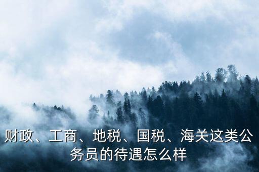 財(cái)政、工商、地稅、國(guó)稅、海關(guān)這類公務(wù)員的待遇怎么樣