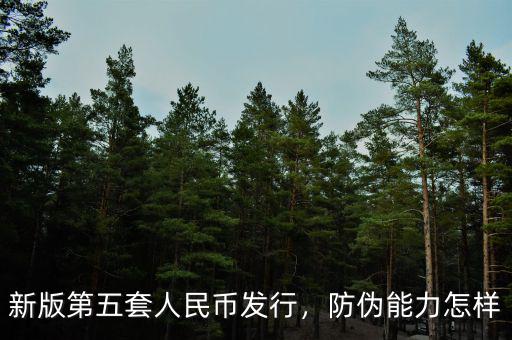 新版第五套人民幣發(fā)行，防偽能力怎樣