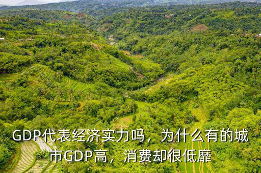 GDP代表經(jīng)濟(jì)實(shí)力嗎，為什么有的城市GDP高，消費(fèi)卻很低靡
