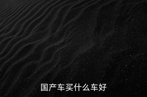 國產(chǎn)車買什么車好