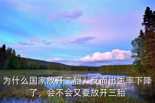 為什么國家放開二胎，反而出生率下降了，會不會又要放開三胎