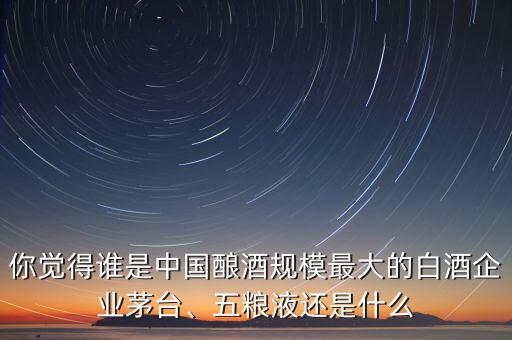 你覺得誰是中國釀酒規(guī)模最大的白酒企業(yè)茅臺(tái)、五糧液還是什么