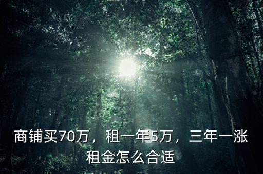 商鋪租金漲多少合適,三年一漲租金。怎么合適