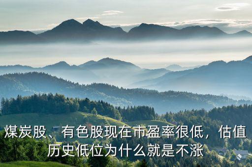 煤炭股、有色股現(xiàn)在市盈率很低，估值歷史低位為什么就是不漲