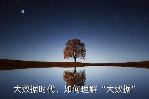 大數(shù)據(jù)時(shí)代，如何理解“大數(shù)據(jù)”