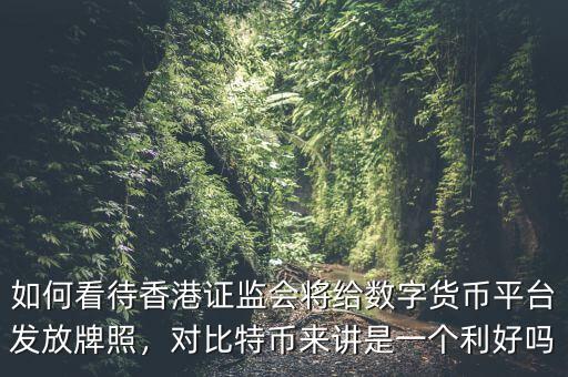 如何看待香港證監(jiān)會將給數(shù)字貨幣平臺發(fā)放牌照，對比特幣來講是一個(gè)利好嗎