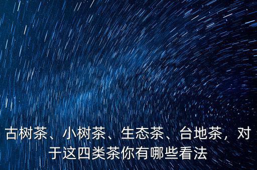 古樹(shù)茶、小樹(shù)茶、生態(tài)茶、臺(tái)地茶，對(duì)于這四類茶你有哪些看法