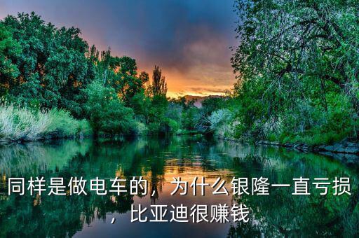 同樣是做電車的，為什么銀隆一直虧損，比亞迪很賺錢