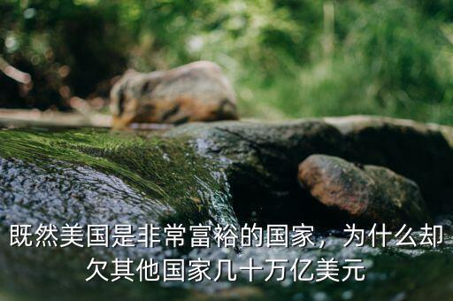 既然美國(guó)是非常富裕的國(guó)家，為什么卻欠其他國(guó)家?guī)资f(wàn)億美元