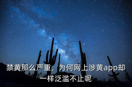 禁黃那么嚴重，為何網上涉黃app卻一樣泛濫不止呢