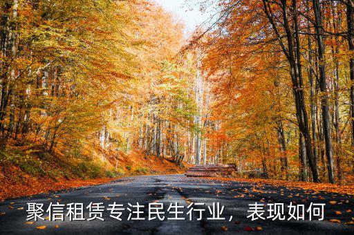 聚信租賃專注民生行業(yè)，表現(xiàn)如何