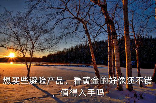 想買些避險產(chǎn)品，看黃金的好像還不錯，值得入手嗎
