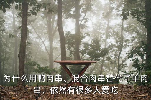 為什么用鴨肉串、混合肉串替代了羊肉串，依然有很多人愛吃