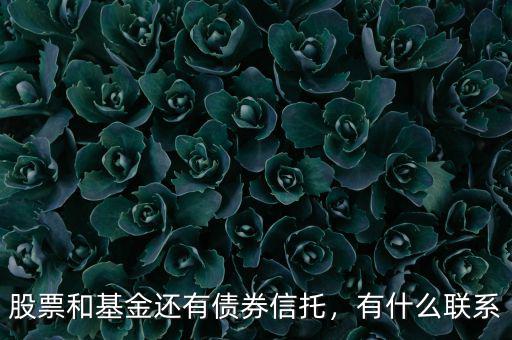 股票和基金還有債券信托，有什么聯(lián)系