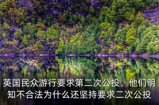 英國民眾游行要求第二次公投，他們明知不合法為什么還堅(jiān)持要求二次公投