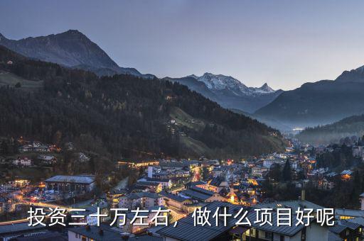 投資三十萬左右，做什么項(xiàng)目好呢