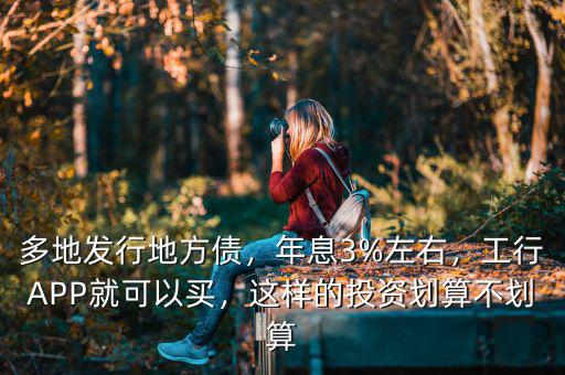 多地發(fā)行地方債，年息3%左右，工行APP就可以買，這樣的投資劃算不劃算