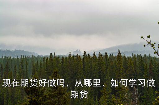 現(xiàn)在期貨好做嗎，從哪里、如何學習做期貨