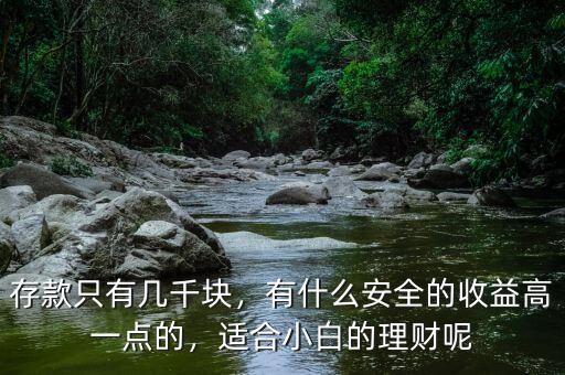 存款只有幾千塊，有什么安全的收益高一點的，適合小白的理財呢