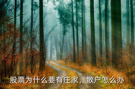 股票為什么要有莊家，散戶怎么辦