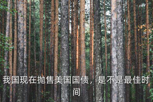 我國現(xiàn)在拋售美國國債，是不是最佳時間
