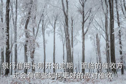 銀行信用卡剛開始逾期，面臨的催收方式會有哪些如何更好的應對催收