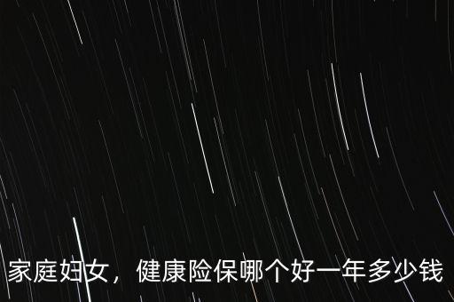 家庭婦女，健康險(xiǎn)保哪個(gè)好一年多少錢