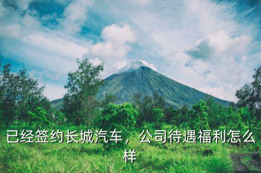 已經(jīng)簽約長(zhǎng)城汽車(chē)，公司待遇福利怎么樣