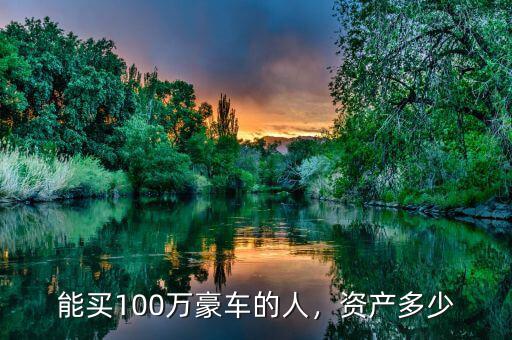 能買100萬(wàn)豪車的人，資產(chǎn)多少