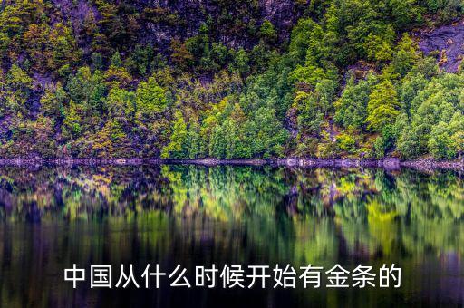 中國從什么時(shí)候開始有金條的