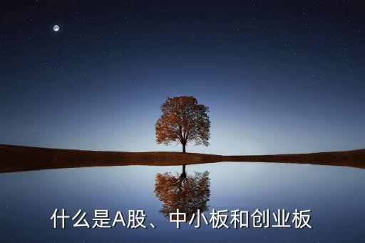 什么是A股、中小板和創(chuàng)業(yè)板