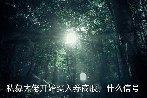 孫偉買入什么股,私募大佬開(kāi)始買入券商股