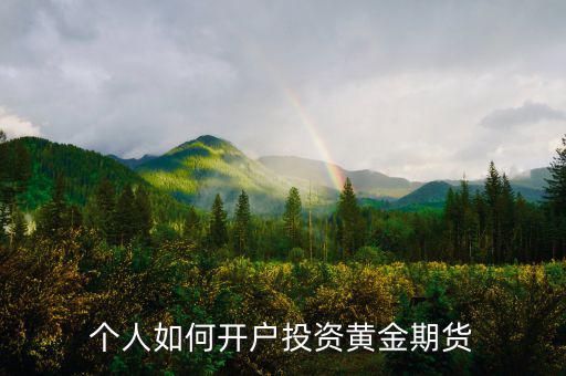 黃金期貨怎么開(kāi)戶,個(gè)人如何開(kāi)戶投資黃金期貨
