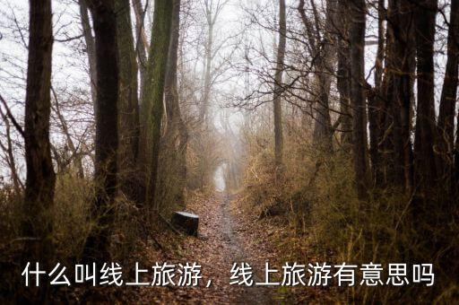 什么叫線上旅游，線上旅游有意思嗎