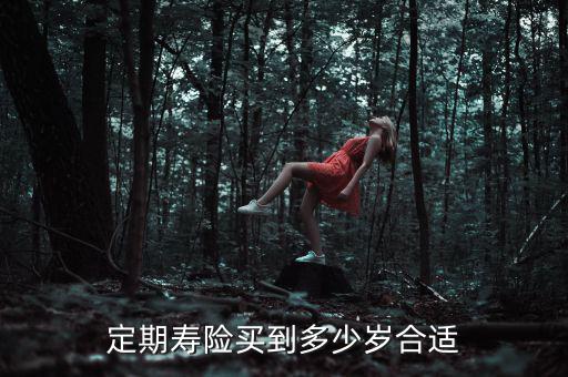 定期壽險買到多少歲合適
