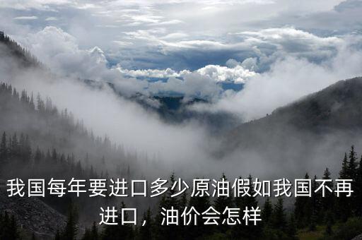 我國每年要進口多少原油假如我國不再進口，油價會怎樣